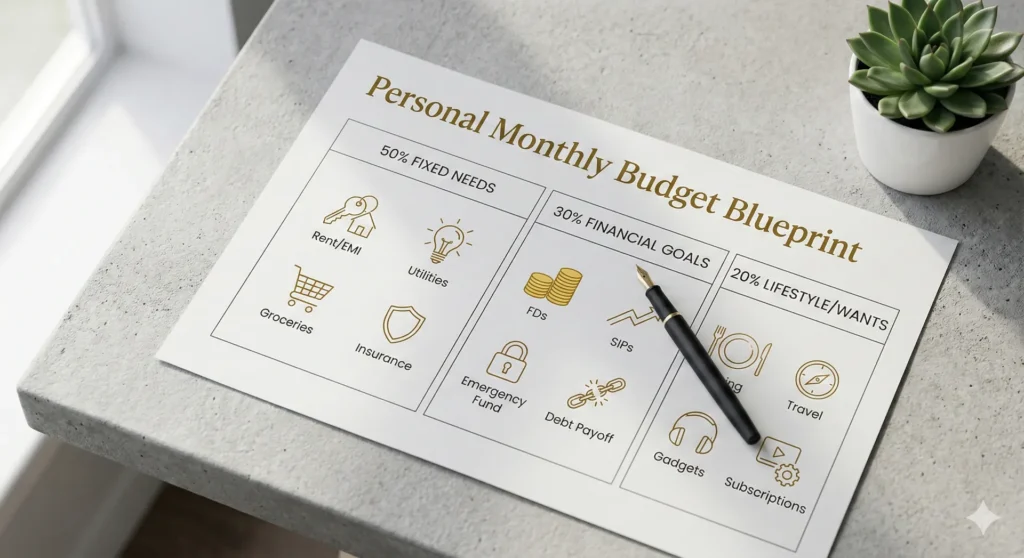 Personal Monthly Budget Blueprint